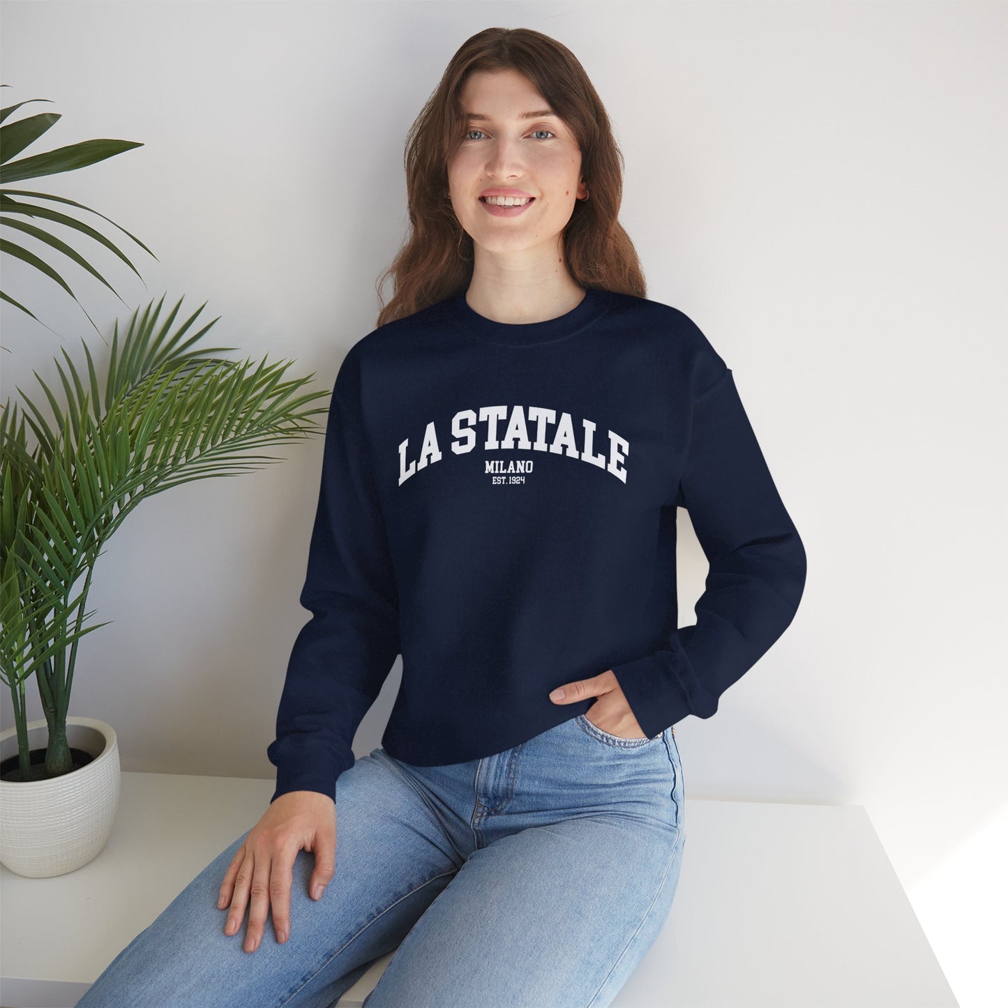 La Statale Milano - Unisex Heavy Blend Crewneck Felpa Sweatshirt