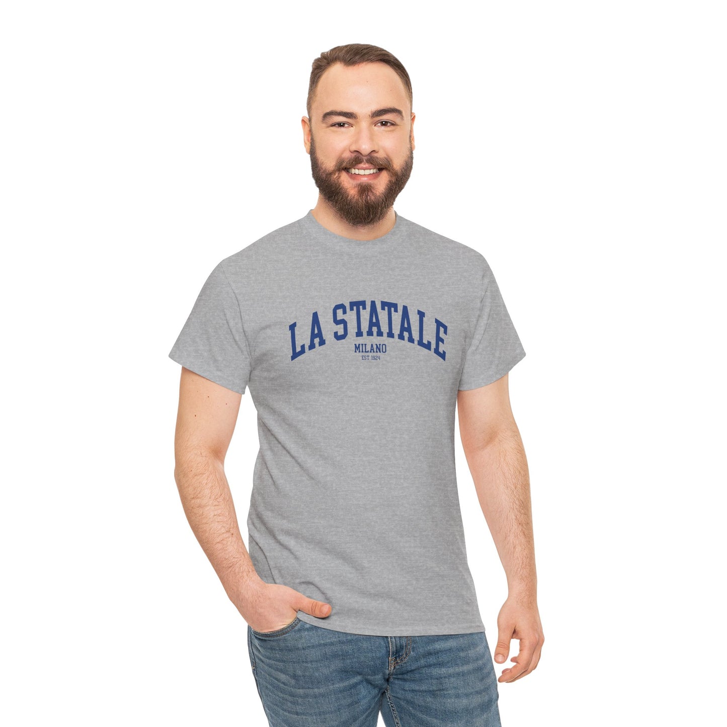 La Statale Milano - Unisex Heavy Cotton T-Shirt Sport Grey