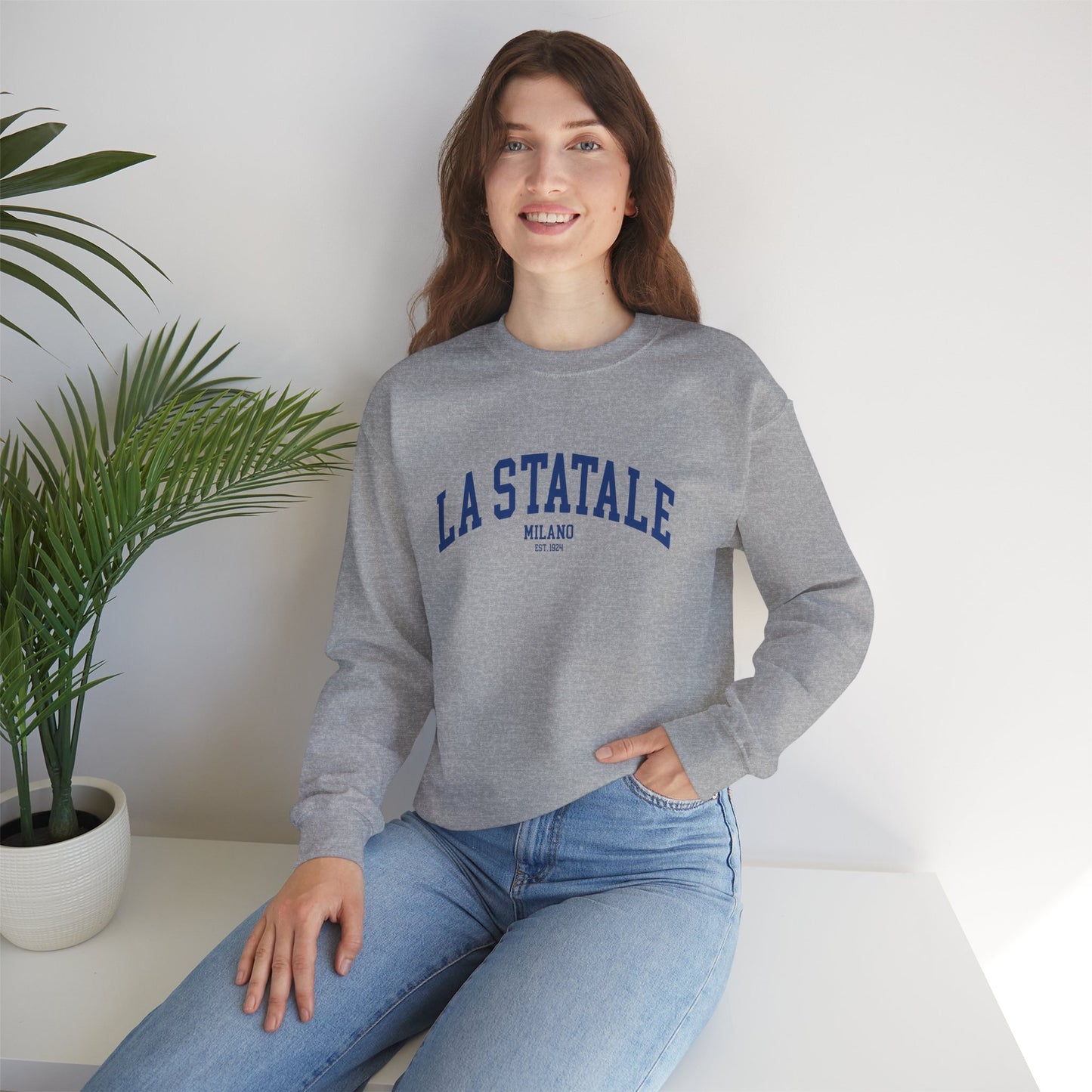 La Statale Milano - Unisex Heavy Blend Felpa Crewneck Sweatshirt