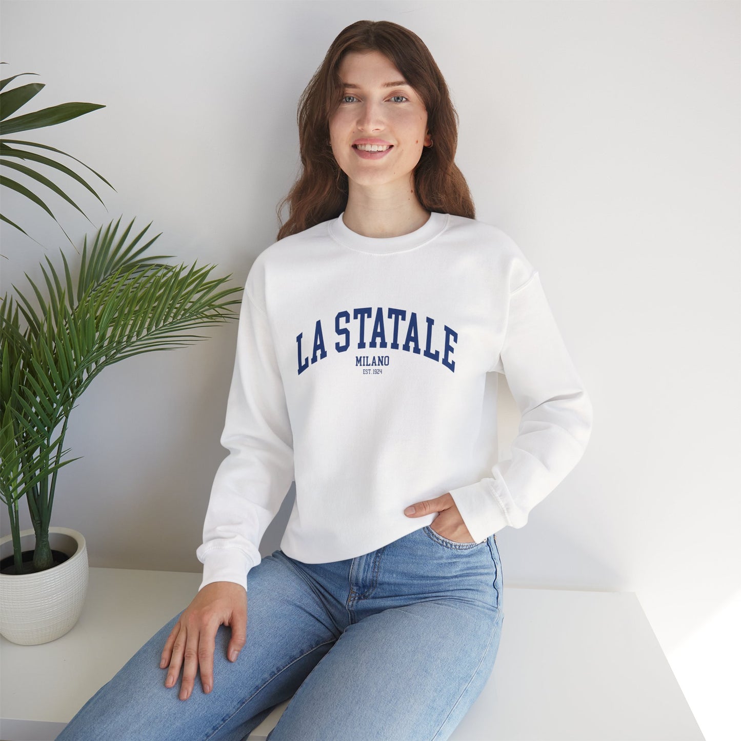 La Statale Milano - Unisex Heavy Blend Felpa Crewneck Sweatshirt