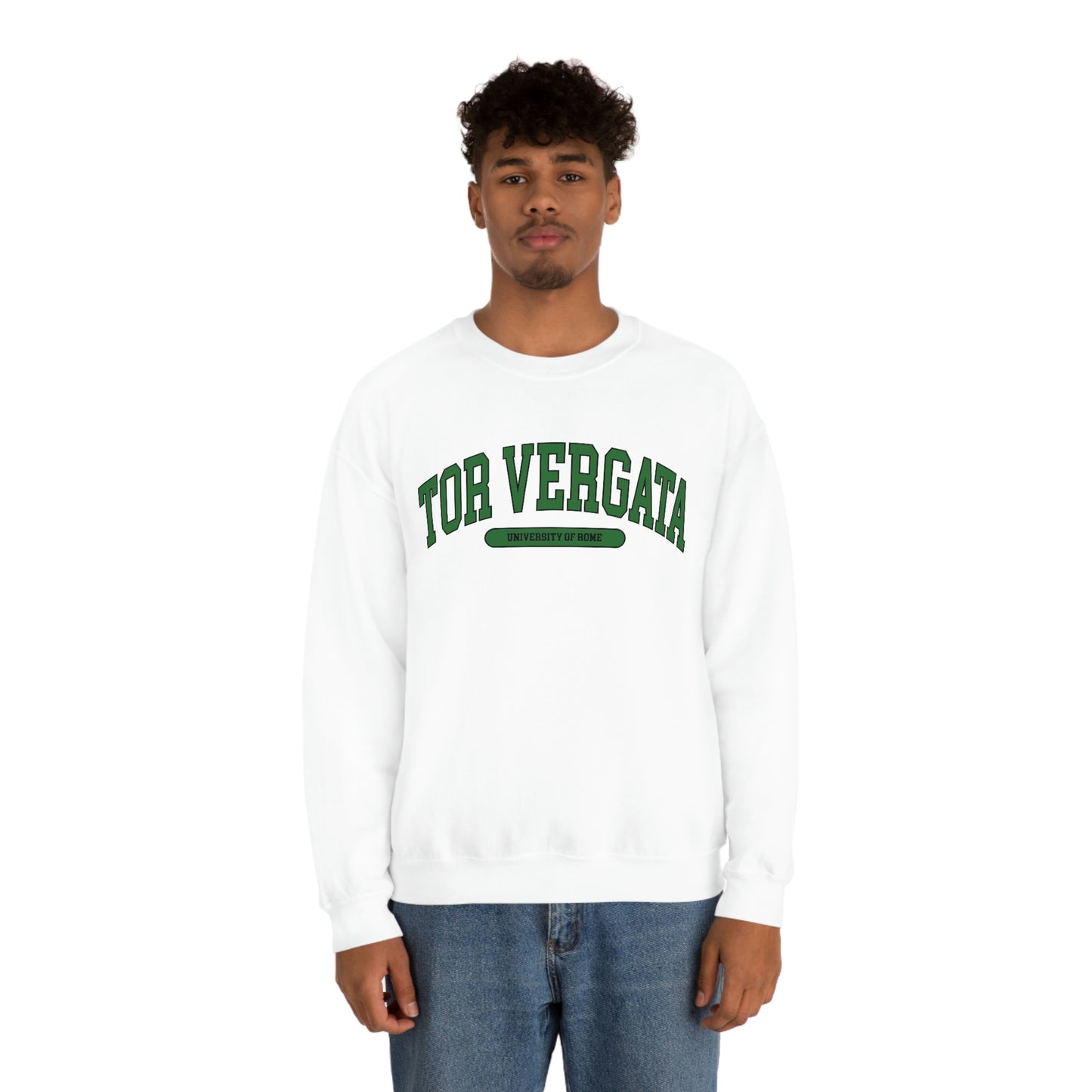 Tor Vergata University of Rome - Unisex Heavy Blend Felpa Crewneck Sweatshirt