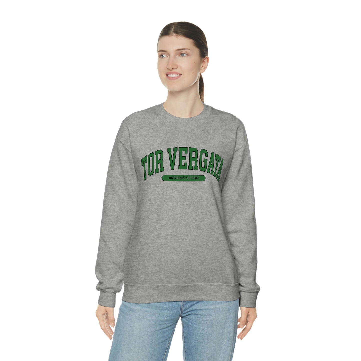 Tor Vergata University of Rome - Unisex Heavy Blend Felpa Crewneck Sweatshirt