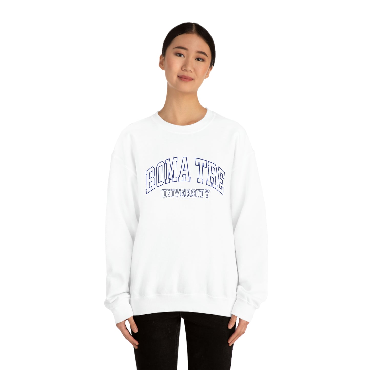 Roma Tre University - Unisex Heavy Blend Felpa Crewneck Sweatshirt