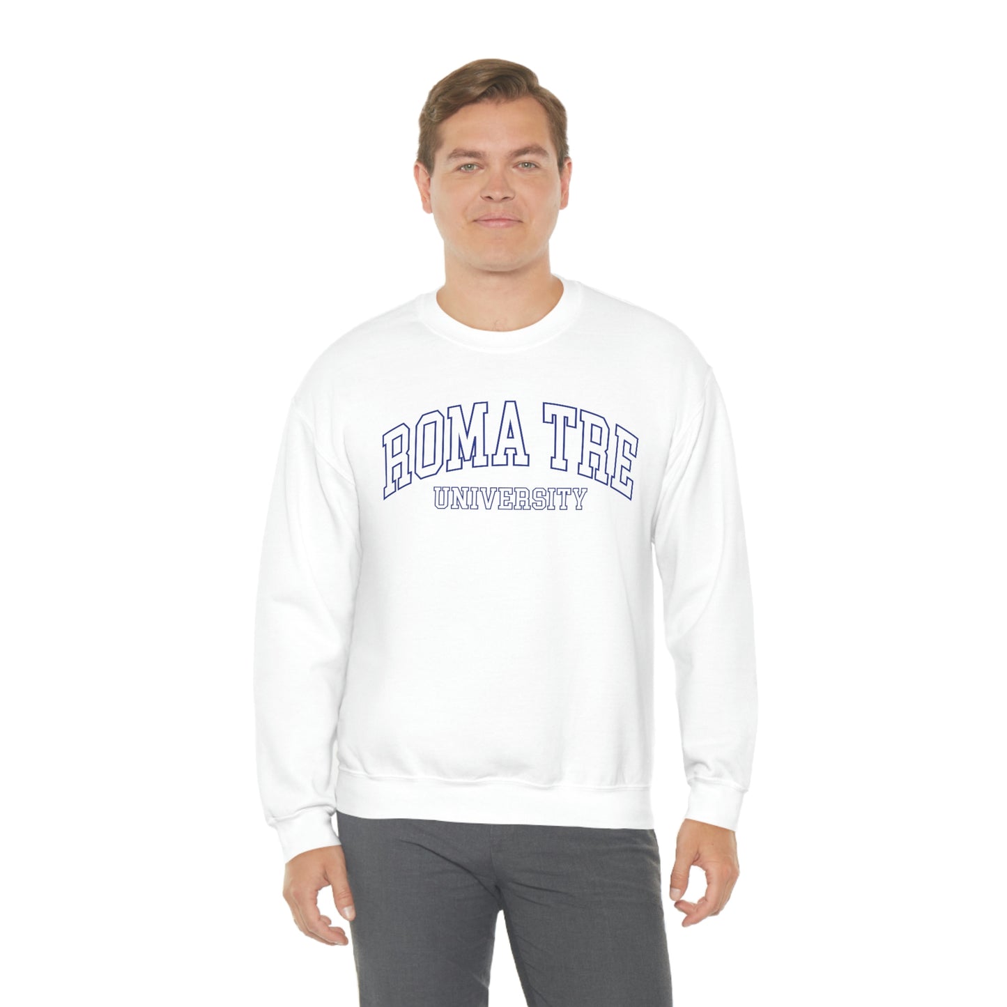 Roma Tre University - Unisex Heavy Blend Felpa Crewneck Sweatshirt