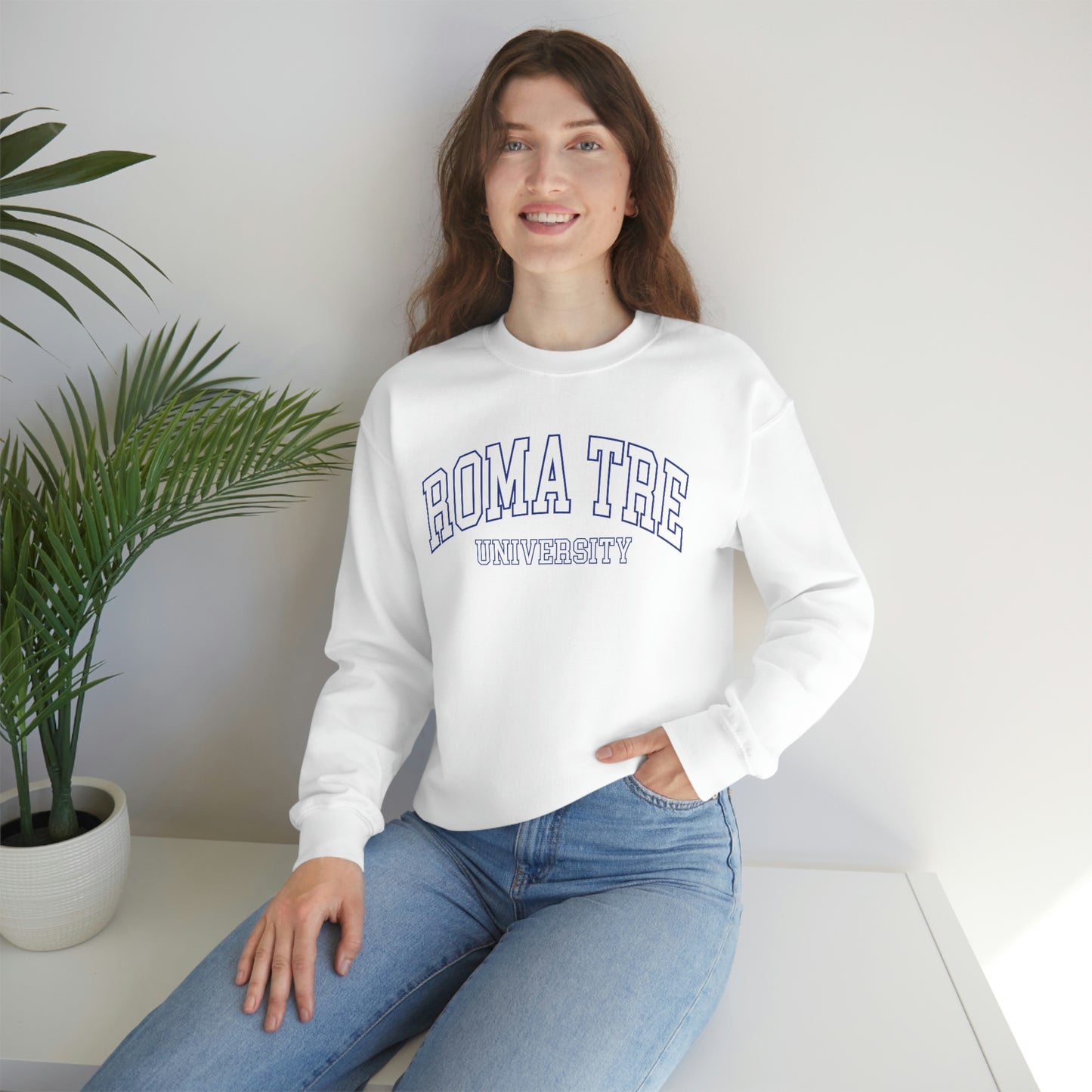 Roma Tre University - Unisex Heavy Blend Felpa Crewneck Sweatshirt