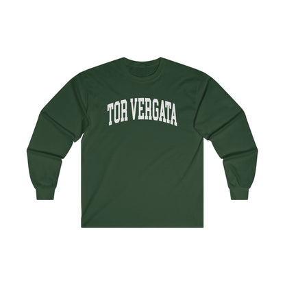 Tor Vergata University of Rome - Ultra Cotton Long Sleeve T-Shirt Maglia Forest Green