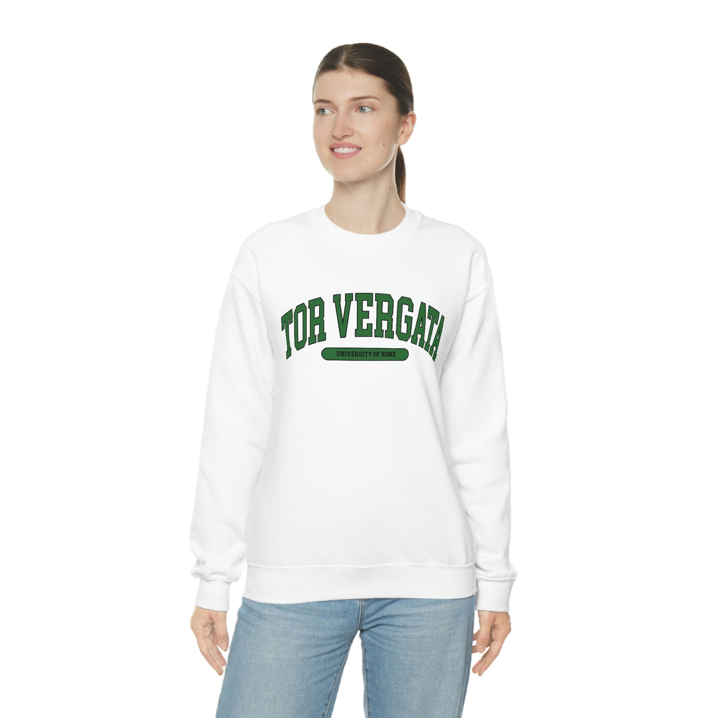 Tor Vergata University of Rome - Unisex Heavy Blend Felpa Crewneck Sweatshirt