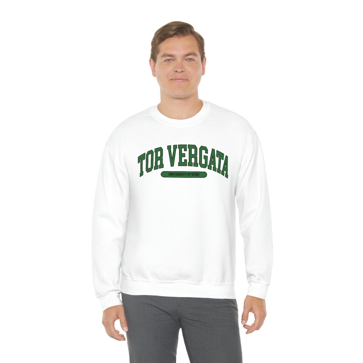 Tor Vergata University of Rome - Unisex Heavy Blend Felpa Crewneck Sweatshirt