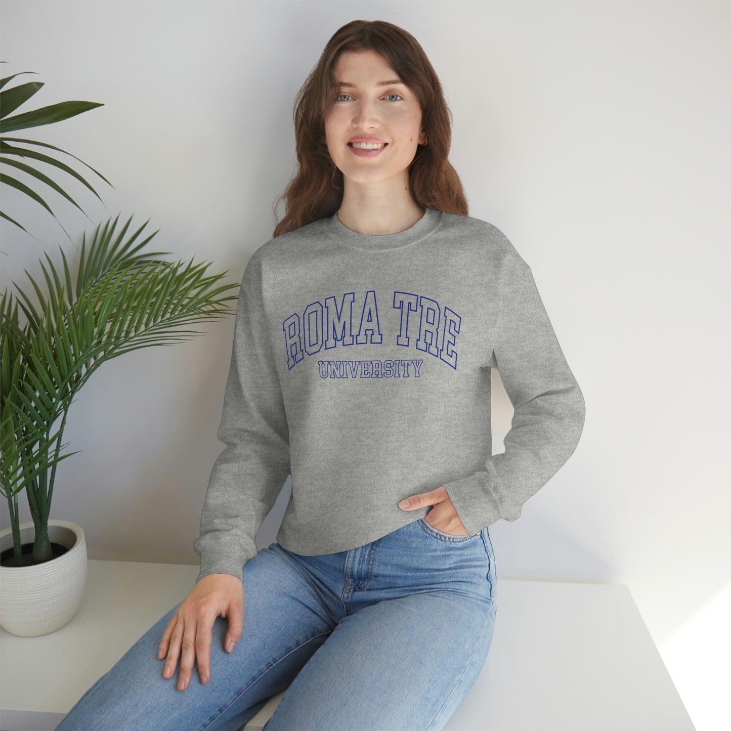 Roma Tre University - Unisex Heavy Blend Felpa Crewneck Sweatshirt