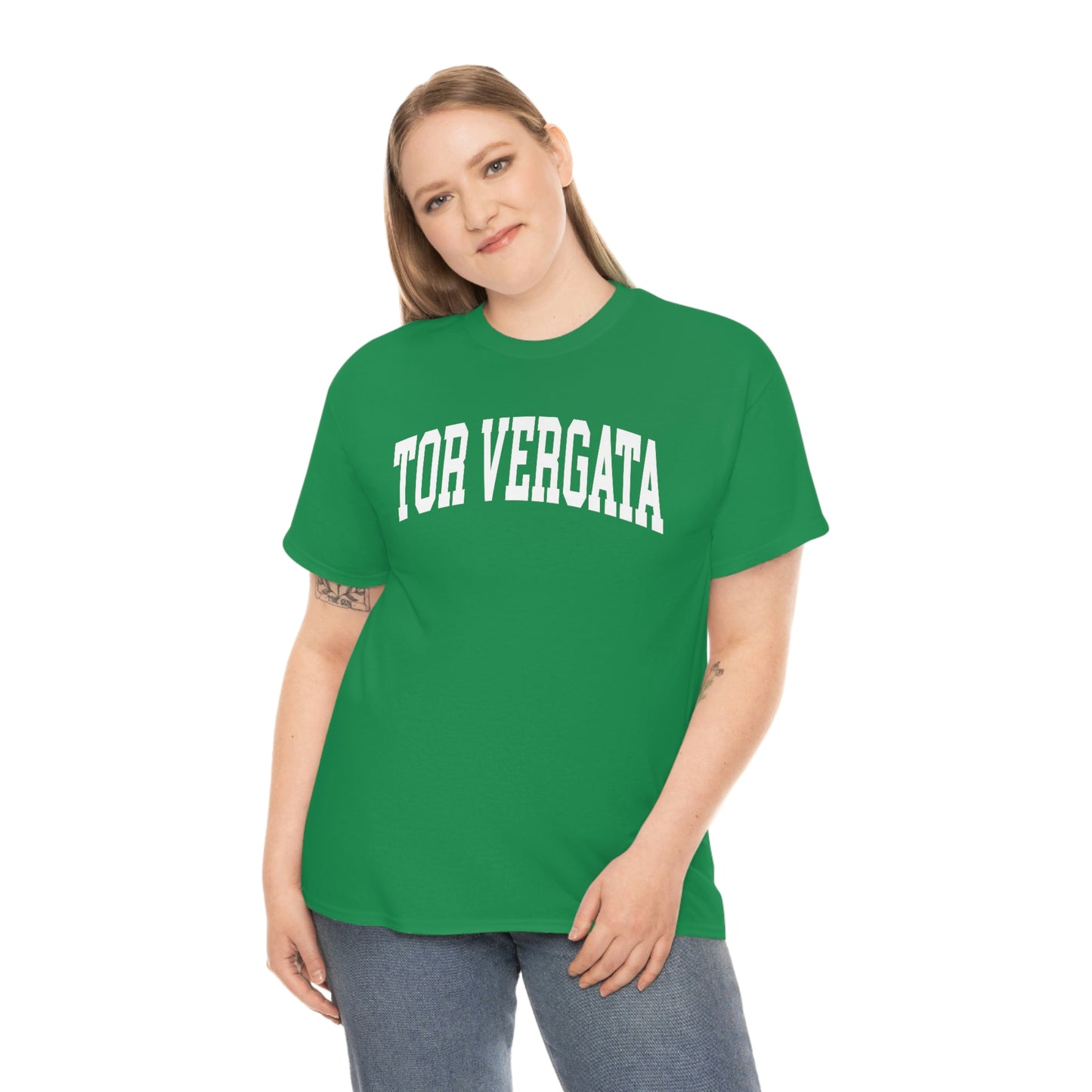 Tor Vergata University of Rome - Unisex Heavy Cotton T-Shirt Turf Green